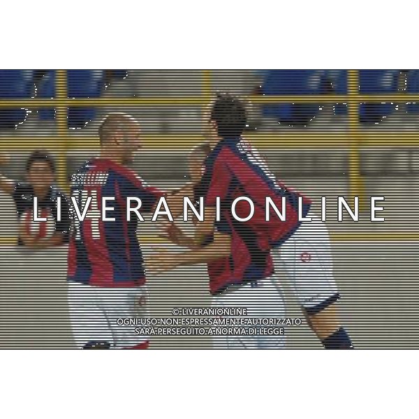 Bologna - Triestina Coppa Italia TIM CUP 2007/2008 Secondo Turno - 18/08/2007 Nella Foto: ESULTANZA MINGAZZINI Ph. Schicchi/Ag. Aldo Liverani Sas