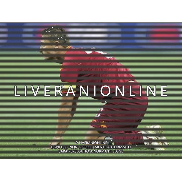 Inter - Roma SuperCoppa Italiana Milano 19/08/2007 nella foto Francesco Totti a terra ph Andry/Ag. Aldo Liverani