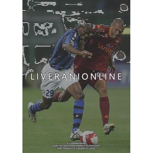 Inter - Roma SuperCoppa Italiana Milano 19/08/2007 nella foto david suazo e max tonetto ph Ag. Aldo Liverani