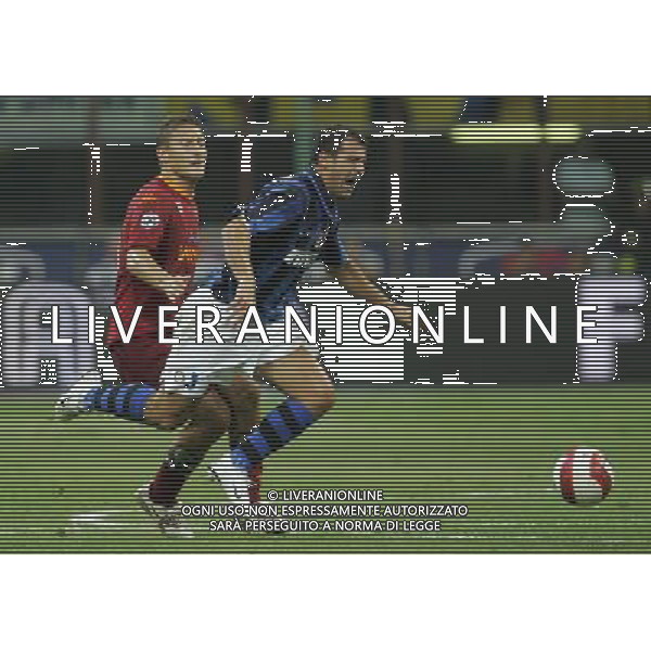 Inter - Roma SuperCoppa Italiana Milano 19/08/2007 nella foto francesco totti e dejan stankovic ph Ag. Aldo Liverani