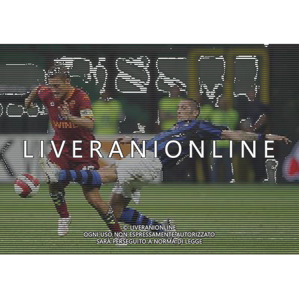 Inter - Roma SuperCoppa Italiana Milano 19/08/2007 nella foto marco materazzi e francesco totti ph Ag. Aldo Liverani