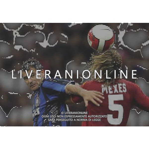 Inter - Roma SuperCoppa Italiana Milano 19/08/2007 nella foto dejan stankovic e philippe mexes ph Ag. Aldo Liverani