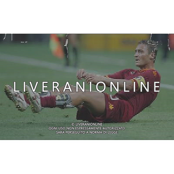 Inter - Roma SuperCoppa Italiana Milano 19/08/2007 nella foto francesco totti a terra ph Ag. Aldo Liverani