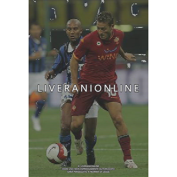 Inter - Roma SuperCoppa Italiana Milano 19/08/2007 nella foto francesco totti e olivier dacourt ph Ag. Aldo Liverani