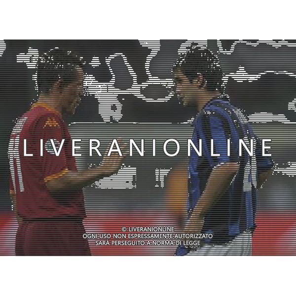Inter - Roma SuperCoppa Italiana Milano 19/08/2007 nella foto rodrigo ferrante taddei e cristian chivu ph Ag. Aldo Liverani