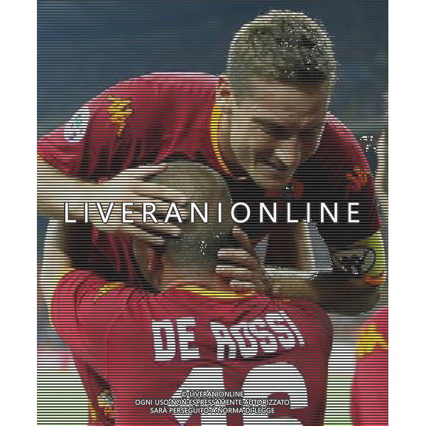 Inter - Roma SuperCoppa Italiana Milano 19/08/2007 nella foto esultanza dopo il gol su rigore di Daniele De Rossi con francesco totti ph Ag. Aldo Liverani