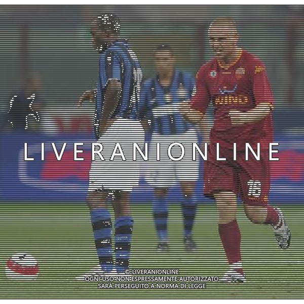 Inter - Roma SuperCoppa Italiana Milano 19/08/2007 nella foto esultanza dopo il gol su rigore di Daniele De Rossi ph Ag. Aldo Liverani