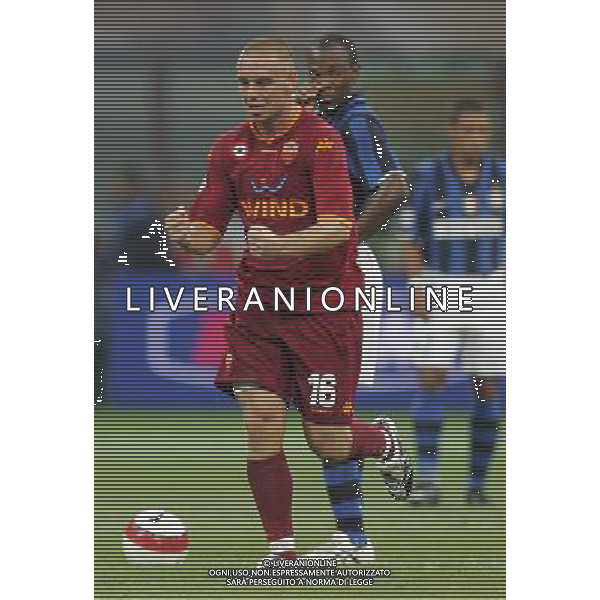 Inter - Roma SuperCoppa Italiana Milano 19/08/2007 nella foto esultanza dopo il gol su rigore di Daniele De Rossi ph Ag. Aldo Liverani
