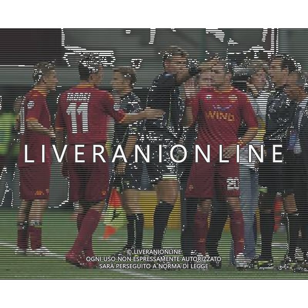 Inter - Roma SuperCoppa Italiana Milano 19/08/2007 nella foto arbitro rosetti dopo espulsione di simone perrotta ph Ag. Aldo Liverani