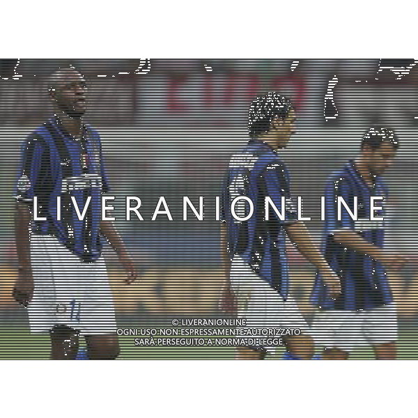 Milano 19 agosto 2007 Inter-Roma Supercoppa Italiana 2007 nella foto: la delusione di Burdisso Nicolas e Vieira Patrick foto Andry / Ag. Aldo Liverani