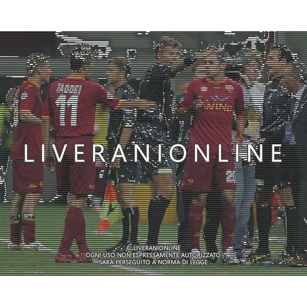 Milano 19 agosto 2007 Inter-Roma Supercoppa Italiana 2007 nella foto: l\'espulsione di Perrotta Simone foto Andry / Ag. Aldo Liverani