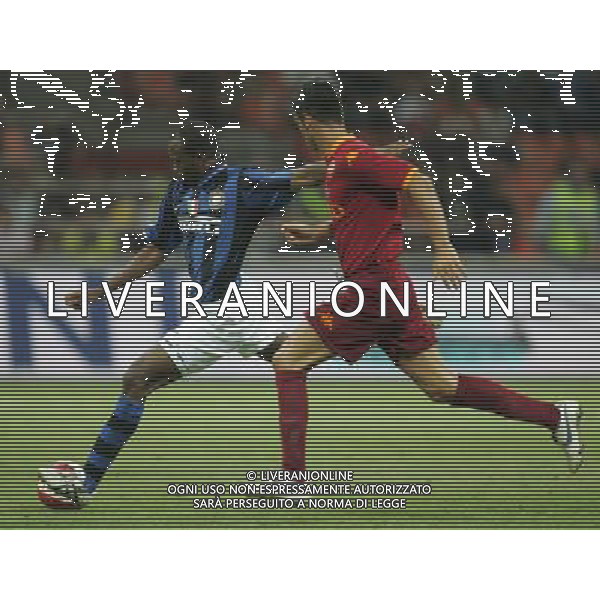 Milano 19 agosto 2007 Inter-Roma Supercoppa Italiana 2007 nella foto: Suazo David e Panucci Christian foto Andry / Ag. Aldo Liverani