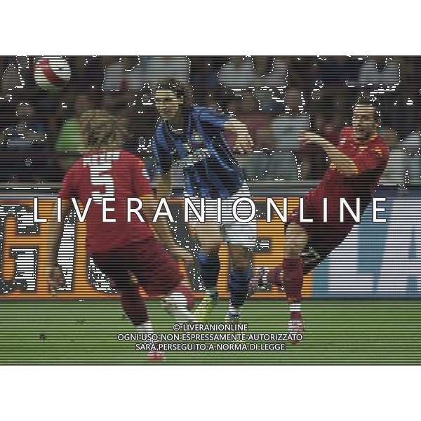 Milano 19/08/2007 Supercoppa Italiana 2007 inter-roma 0:1 nella foto ibrahimovic, cassetti e mexes ph marco luzzani/ag aldo liverani s.a.s.