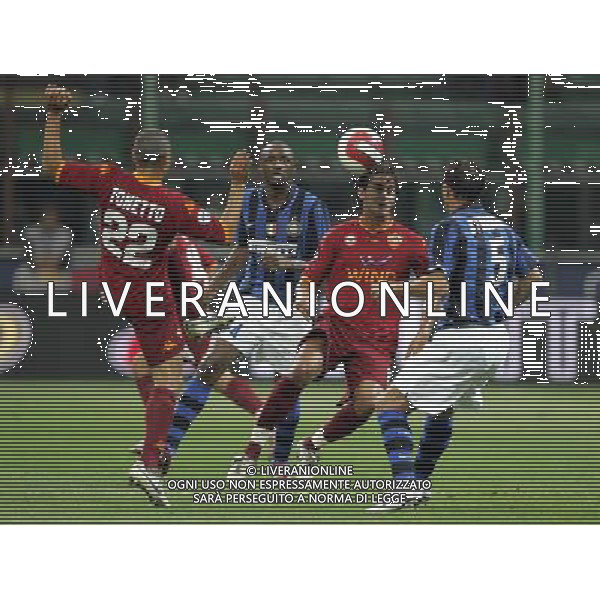 Milano 19/08/2007 Supercoppa Italiana 2007 inter-roma 0:1 nella foto aquilani, stankovic, vieira e tonetto ph marco luzzani/ag aldo liverani s.a.s.