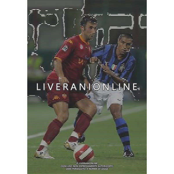 Milano 19/08/2007 Supercoppa Italiana 2007 inter-roma 0:1 nella foto vucinic e cordoba ph marco luzzani/ag aldo liverani s.a.s.