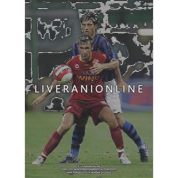 Milano 19/08/2007 Supercoppa Italiana 2007 inter-roma 0:1 nella foto vucinic e burdisso ph marco luzzani/ag aldo liverani s.a.s.