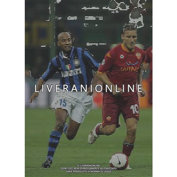Milano 19/08/2007 Supercoppa Italiana 2007 inter-roma 0:1 nella foto totti e dacourt ph marco luzzani/ag aldo liverani s.a.s.