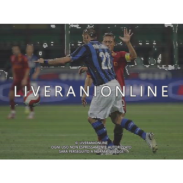 Milano 19/08/2007 Supercoppa Italiana 2007 inter-roma 0:1 nella foto totti e materazzi ph marco luzzani/ag aldo liverani s.a.s.