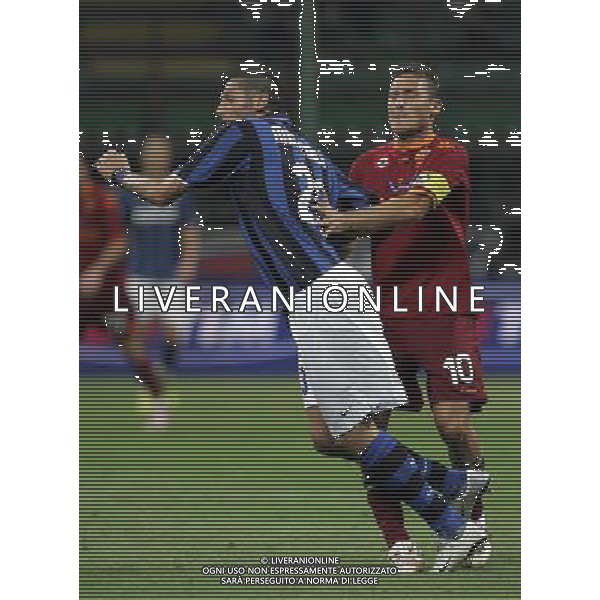 Milano 19/08/2007 Supercoppa Italiana 2007 inter-roma 0:1 nella foto totti e materazzi ph marco luzzani/ag aldo liverani s.a.s.