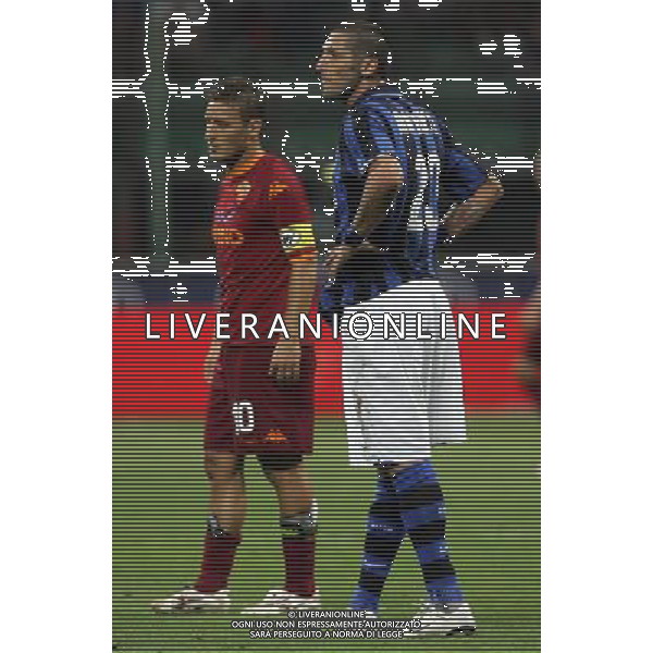 Milano 19/08/2007 Supercoppa Italiana 2007 inter-roma 0:1 nella foto totti e materazzi ph marco luzzani/ag aldo liverani s.a.s.