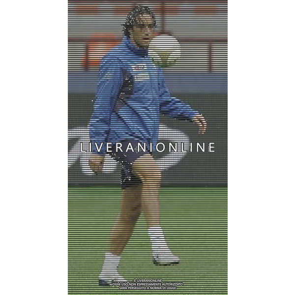 MILANO STADIO SAN SIRO ALLENAMENTO ITALIA 20/08/2007 NELLA FOTO LUCA TONI AG ALDO LIVERANI