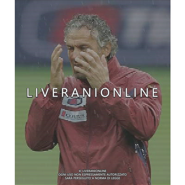 MILANO STADIO SAN SIRO ALLENAMENTO ITALIA 20/08/2007 NELLA FOTO ROBERTO DONADONI AG ALDO LIVERANI