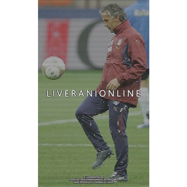 MILANO STADIO SAN SIRO ALLENAMENTO ITALIA 20/08/2007 NELLA FOTO ROBERTO DONADONI AG ALDO LIVERANI