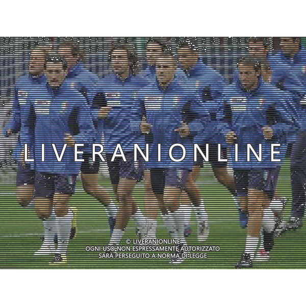 MILANO STADIO SAN SIRO ALLENAMENTO ITALIA 20/08/2007 NELLA FOTO ZAMBROTTA-CANNAVARO-DEL PIERO AG ALDO LIVERANI