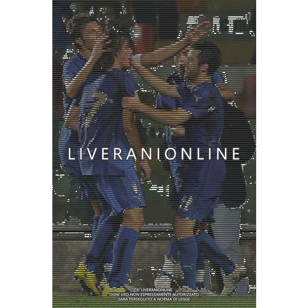 Italia - Francia Under 21 amichevole giocata a La Spezia 21/08/2007 nella foto esultanza dopo il gol di dessena con giuseppe rossi ph Andry/Ag. Aldo Liverani