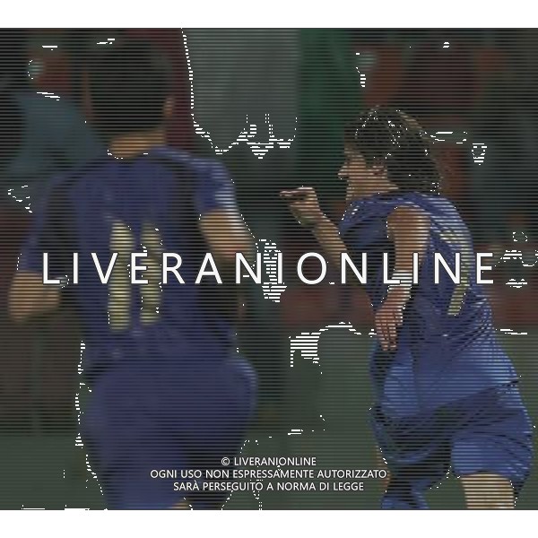 Italia - Francia Under 21 amichevole giocata a La Spezia 21/08/2007 nella foto esultanza dopo il gol di dessena ph Andry/Ag. Aldo Liverani