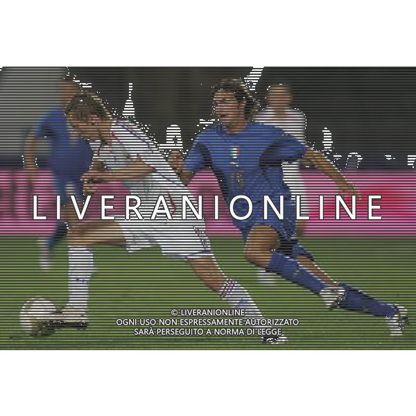 Italia - Francia Under 21 amichevole giocata a La Spezia 21/08/2007 nella foto de ceglie e chantome ph Andry/Ag. Aldo Liverani