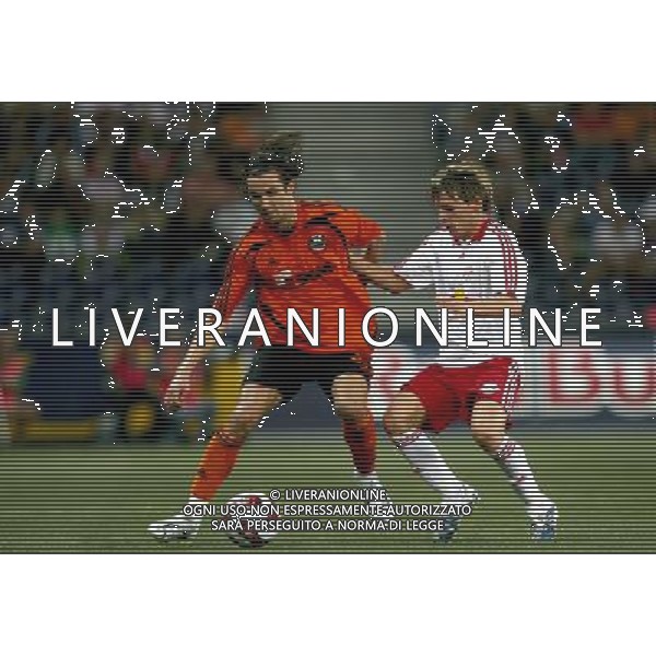 SALISBURGO - SHAKHTAR DONETSK 15/08/2007 CHAMPIONS LEAGUE 2007-2008 NELLA FOTO CHRISTOPH LEITGEB (Salz) _ SRNA DARJO (Shak) PH GP/AG. ALDO LIVERANI SAS 