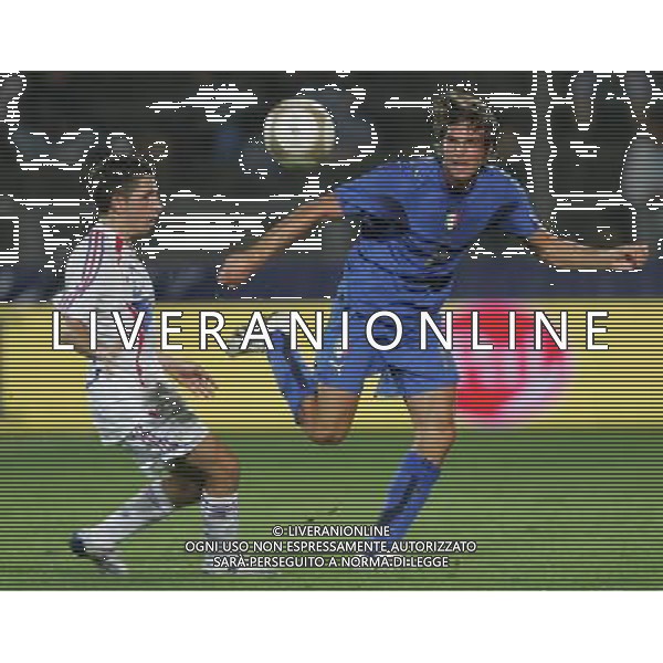 La Spezia 21 agosto 2007 Italia - Francia Under 21 amichevole nella foto: De Ceglie e Quercia foto Andry / Ag. Aldo Liverani