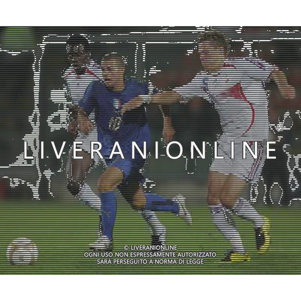 La Spezia 21 agosto 2007 Italia - Francia Under 21 amichevole nella foto: Giovinco Matuidi e Josse foto Andry / Ag. Aldo Liverani