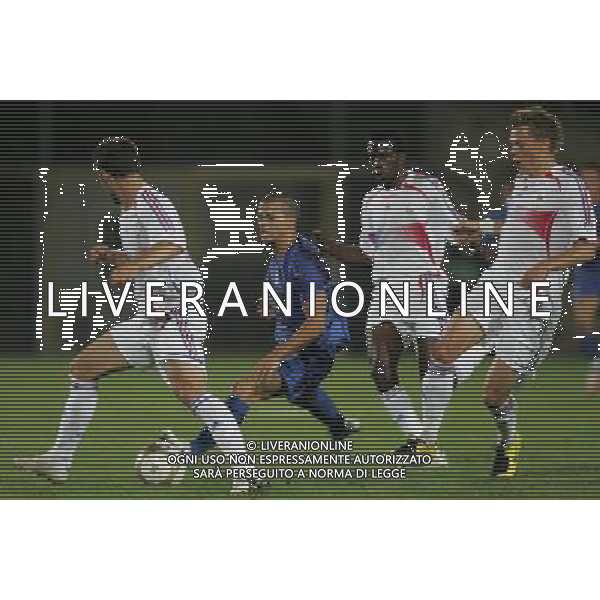 La Spezia 21 agosto 2007 Italia - Francia Under 21 amichevole nella foto: Giovinco Matuidi e Josse foto Andry / Ag. Aldo Liverani