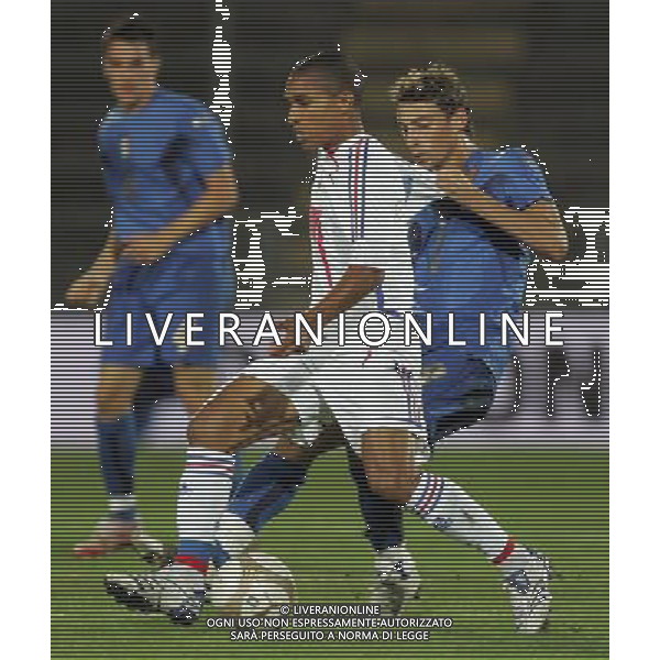 La Spezia 21 agosto 2007 Italia - Francia Under 21 amichevole nella foto: Marveaux e Marchisio foto Andry / Ag. Aldo Liverani
