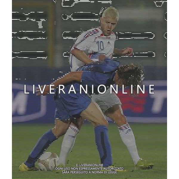 La Spezia 21 agosto 2007 Italia - Francia Under 21 amichevole nella foto: Menez e Dessena foto Andry / Ag. Aldo Liverani