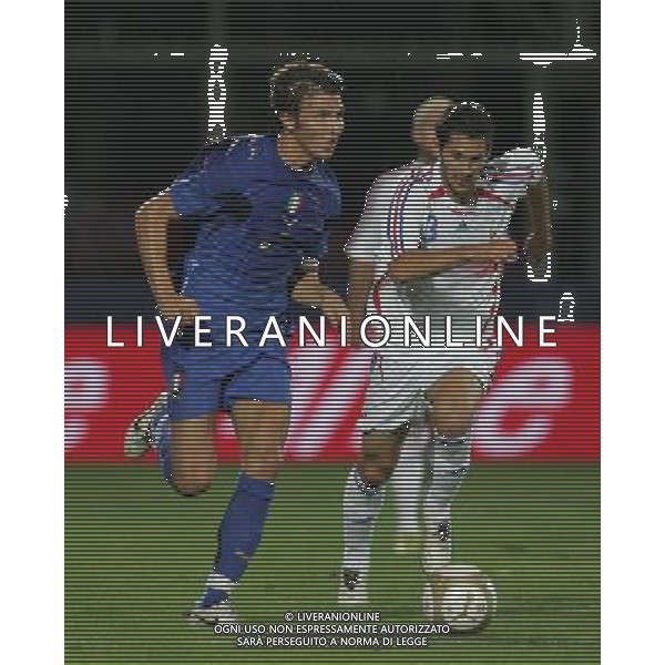 La Spezia 21 agosto 2007 Italia - Francia Under 21 amichevole nella foto: Motta e Marange foto Andry / Ag. Aldo Liverani