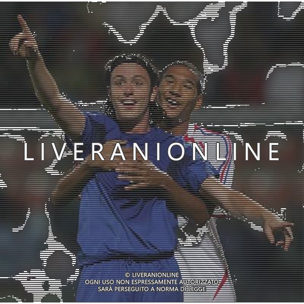 La Spezia 21 agosto 2007 Italia - Francia Under 21 amichevole nella foto: Pozzi e Bellaid foto Andry / Ag. Aldo Liverani