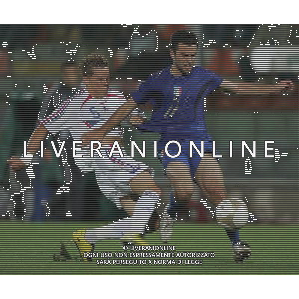 La Spezia 21 agosto 2007 Italia - Francia Under 21 amichevole nella foto: Rossi Giuseppe e Josse foto Andry / Ag. Aldo Liverani
