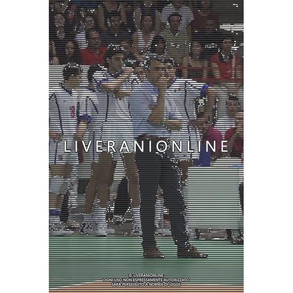 NAZIONALE ITALIANA PALLAVOLO NELLA FOTO ANDREA ANASTASI ALLENATORE ITALIA PALLAVOLO FOTO ALDO LIVERANI