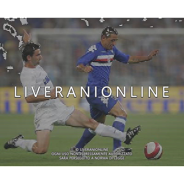 Sampdoria - Hajduk Spalato Coppa Uefa 30/08/2007 nella foto Angelo Palombo con Linic ph andry/Ag. Aldo Liverani sas
