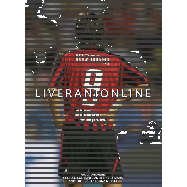 Milan - Siviglia SuperCoppa Europea Monaco Montecarlo 31/08/2007 nella foto Filippo Inzaghi con la maglia Puerta ph Ag. Aldo liverani