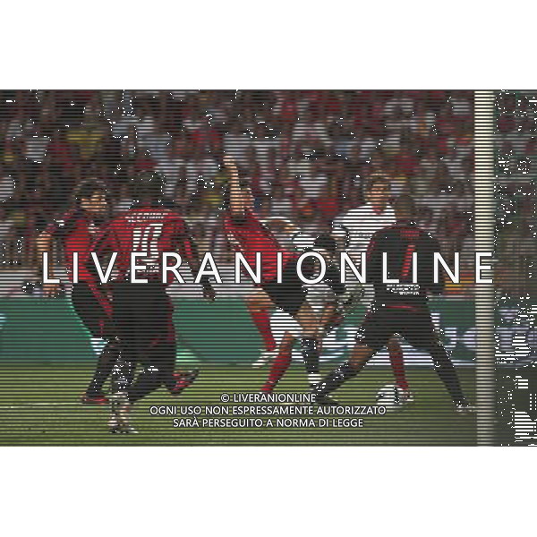 Milan - Siviglia SuperCoppa Europea Monaco Montecarlo 31/08/2007 nella foto il gol di Renato ph Ag. Aldo liverani