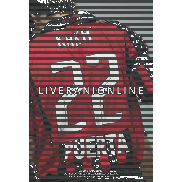 Milan - Siviglia SuperCoppa Europea Monaco Montecarlo 31/08/2007 nella foto Kaka con la maglia Puerta ph Ag. Aldo liverani