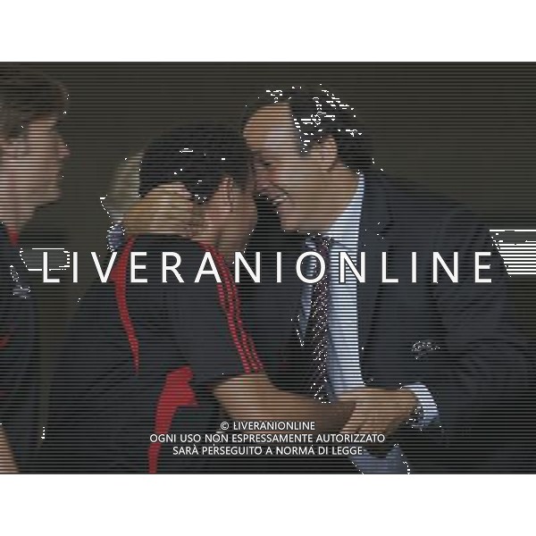 Milan - Siviglia SuperCoppa Europea Monaco Montecarlo 31/08/2007 nella foto Ronaldo e Michel Platini ph Ag. Aldo liverani