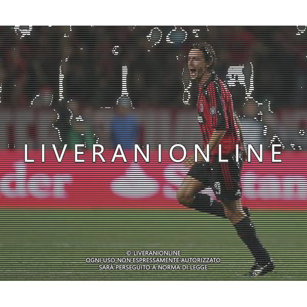 Milan - Siviglia SuperCoppa Europea Monaco Montecarlo 31/08/2007 nella foto esultanza dopo il gol di Filippo Inzaghi ph Ag. Aldo liverani