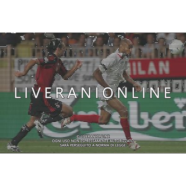 Milan - Siviglia SuperCoppa Europea Monaco Montecarlo 31/08/2007 nella foto Kanoute e alessandro nesta ph Ag. Aldo liverani