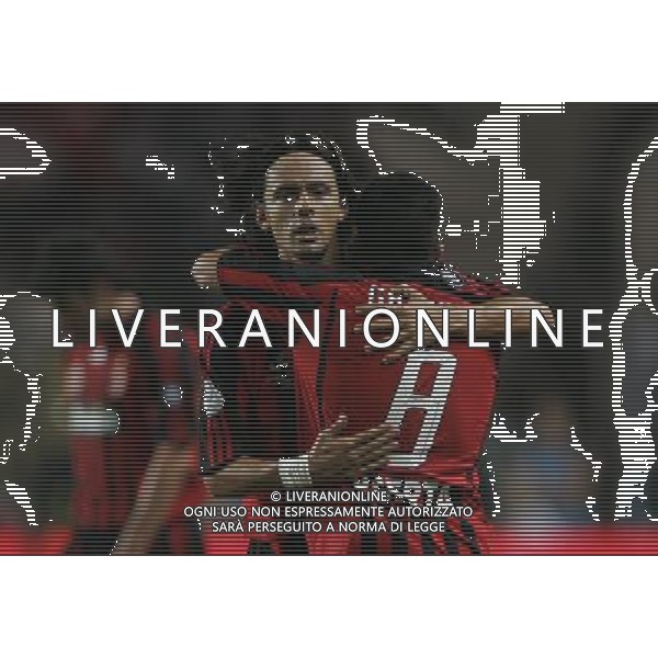 Milan - Siviglia SuperCoppa Europea Monaco Montecarlo 31/08/2007 nella foto esultanza dopo il gol di Filippo inzaghi ph Ag. Aldo liverani