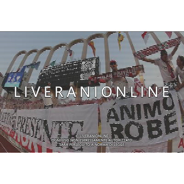 Milan - Siviglia SuperCoppa Europea Monaco Montecarlo 31/08/2007 nella foto gli striscioni dei tifosi per puerta ph Ag. Aldo liverani